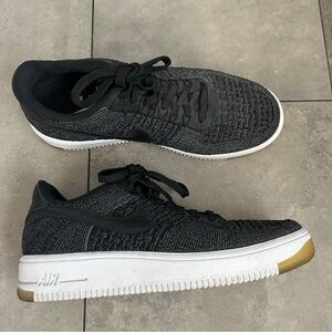Nike Air Force 1 Flyknit Black 10 womens or 8.5 mens
